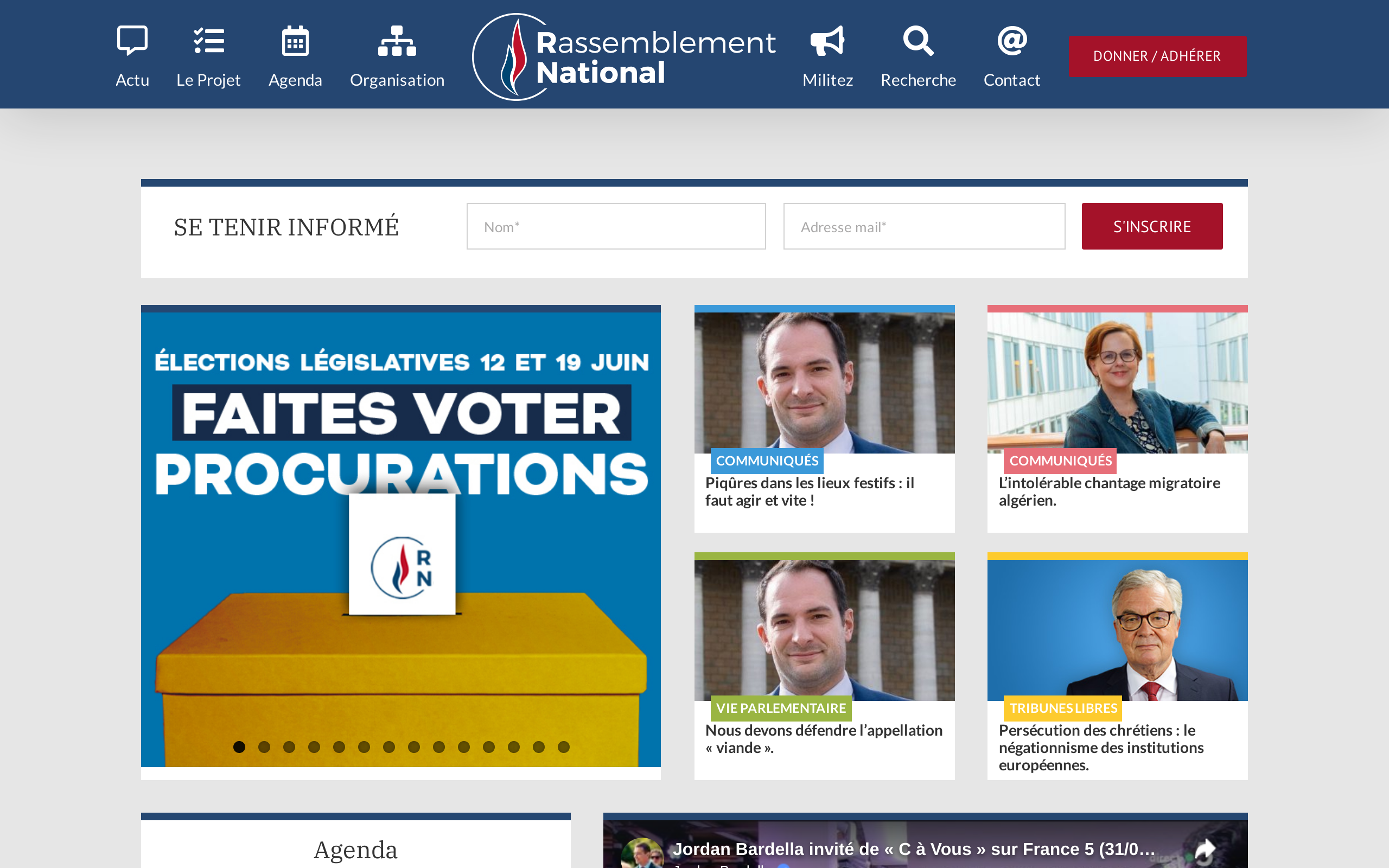 Copie d'écran de https://rassemblementnational.fr